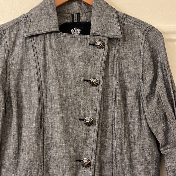 NWOT SZ M Cino Linen Jacket - Picture 3 of 11